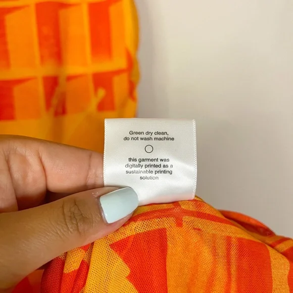 MIAOU | Sofia Dress In Stone Orange Size: Medium - Picture 6 of 8